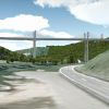 Bauabschnitt 3 - Seitenansicht - Visualisierung der Neckartalbrücke in Blickrichtung West